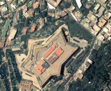 Veduta aerea del Castel Sant'Elmo