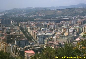 Fuorigrotta vista da via Manzoni