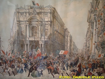 Dipinto rappresentante il Palazzo Doria d'Angri