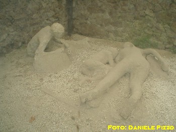 Pompei: I calchi conservati nell'orto dei fuggiaschi