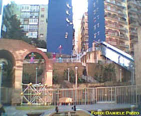 L'area giardino all'esterno della stazione