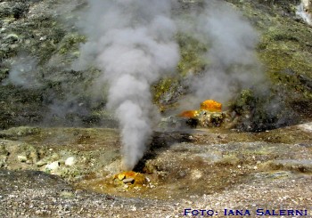 Emissioni gassose della Solfatara (Pozzuoli, Napoli)