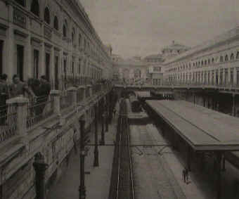 La stazione di Piazza Garibaldi nella prima met del XX secolo (da cartolina d'epoca)