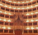 Interno del Real Teatro San Carlo, cos intitolato in onore di Carlo I di Borbone